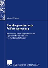 Vorderes Coverbild Nachfragerorientierte Präferenzmessung