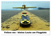 Vorderes Coverbild Follow me - kleine Leute am Flugplatz (Tischkalender 2025 DIN A5 quer), CALVENDO Monatskalender
