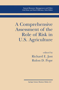 Vorderes Coverbild A Comprehensive Assessment of the Role of Risk in U.S. Agriculture