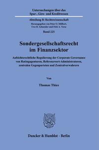 Vorderes Coverbild Sondergesellschaftsrecht im Finanzsektor.