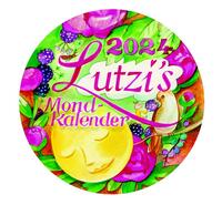 Vorderes Coverbild Lutzis Mondkalender rund Ø 16cm (Tagesabreisskalender) 2024