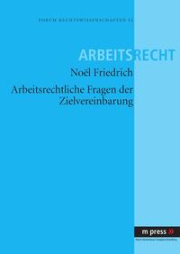 Vorderes Coverbild Arbeitsrechtliche Fragen der Zielvereinbarung