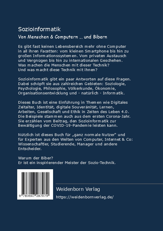 Rückseitencover Sozioinformatik