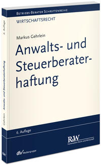 Vorderes Coverbild Anwalts- und Steuerberaterhaftung