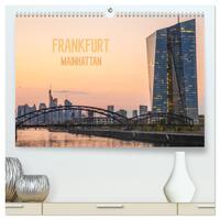 Vorderes Coverbild Frankfurt Mainhattan (hochwertiger Premium Wandkalender 2025 DIN A2 quer), Kunstdruck in Hochglanz