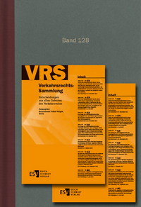 Vorderes Coverbild Verkehrsrechts-Sammlung (VRS). Entscheidungen aus allen Gebieten des Verkehrsrechts / Verkehrsrechts-Sammlung (VRS) Band 128