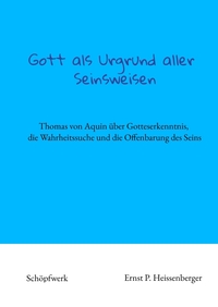 Vorderes Coverbild Gott als Urgrund aller Seinsweisen