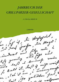 Vorderes Coverbild Jahrbuch der Grillparzer-Gesellschaft