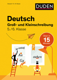 Vorderes Coverbild Deutsch in 15 Min - Groß- und Kleinschreibung 5./6. Klasse