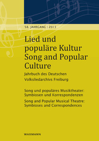 Vorderes Coverbild Lied und populäre Kultur – Song and Popular Culture 58 (2013)