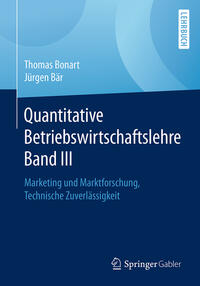 Vorderes Coverbild Quantitative Betriebswirtschaftslehre Band III
