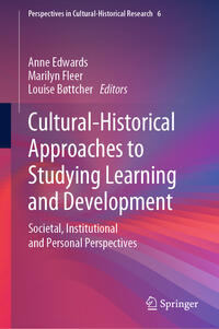 Vorderes Coverbild Cultural-Historical Approaches to Studying Learning and Development