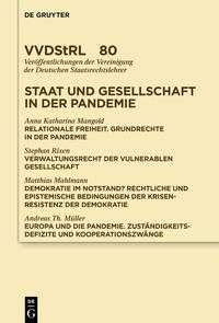 Vorderes Coverbild Staat und Gesellschaft in der Pandemie