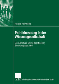 Vorderes Coverbild Politikberatung in der Wissensgesellschaft