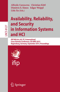 Vorderes Coverbild Availability, Reliability, and Security in Information Systems and HCI