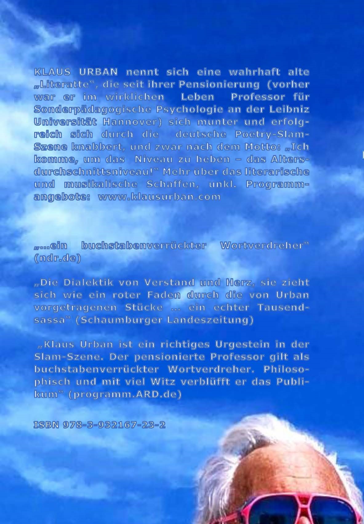 Rückseitencover Das Blaue vom Himmel