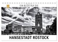Vorderes Coverbild Ein Blick auf die Hansestadt Rostock (Tischkalender 2025 DIN A5 quer), CALVENDO Monatskalender