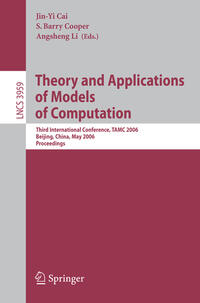 Vorderes Coverbild Theory and Applications of Models of Computation