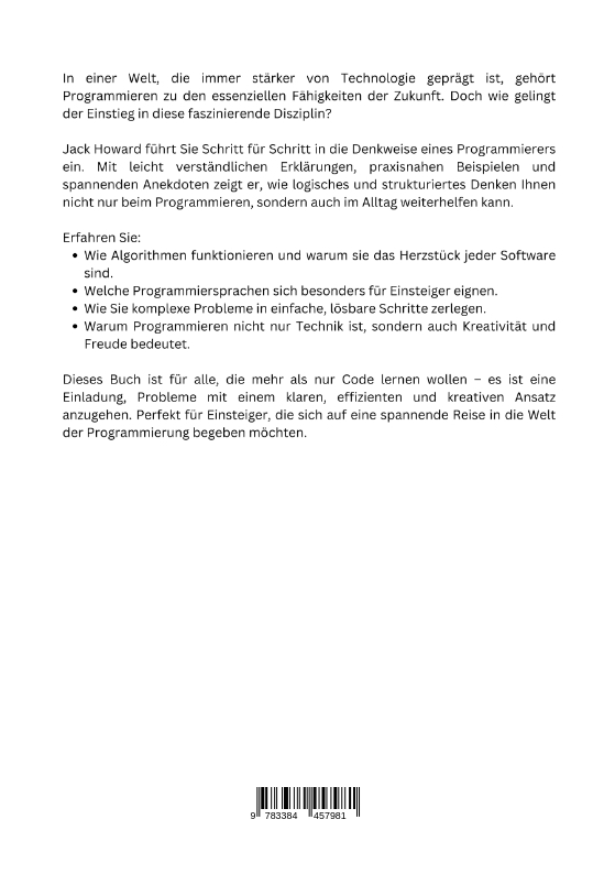 Rückseitencover Denken wie ein Programmierer