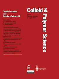 Vorderes Coverbild Trends in Colloid and Interface Science XI