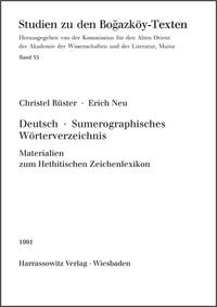Vorderes Coverbild Deutsch-Sumerographisches Wörterverzeichnis