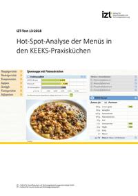 Vorderes Coverbild Hot-Spot-Analyse der Menüs in den KEEKS-Praxisküchen