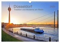 Vorderes Coverbild Düsseldorf - Tradition und Moderne am Rhein (Wandkalender 2025 DIN A3 quer), CALVENDO Monatskalender