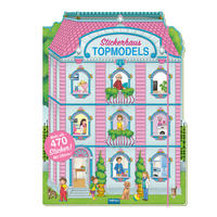 Vorderes Coverbild Trötsch Stickerbuch Mein glitzerndes Stickerhaus