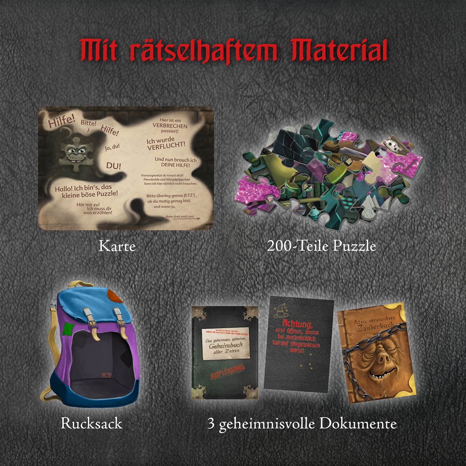 Beispielinhalt (Bild) Story-Puzzle Das kleine Böse Puzzle