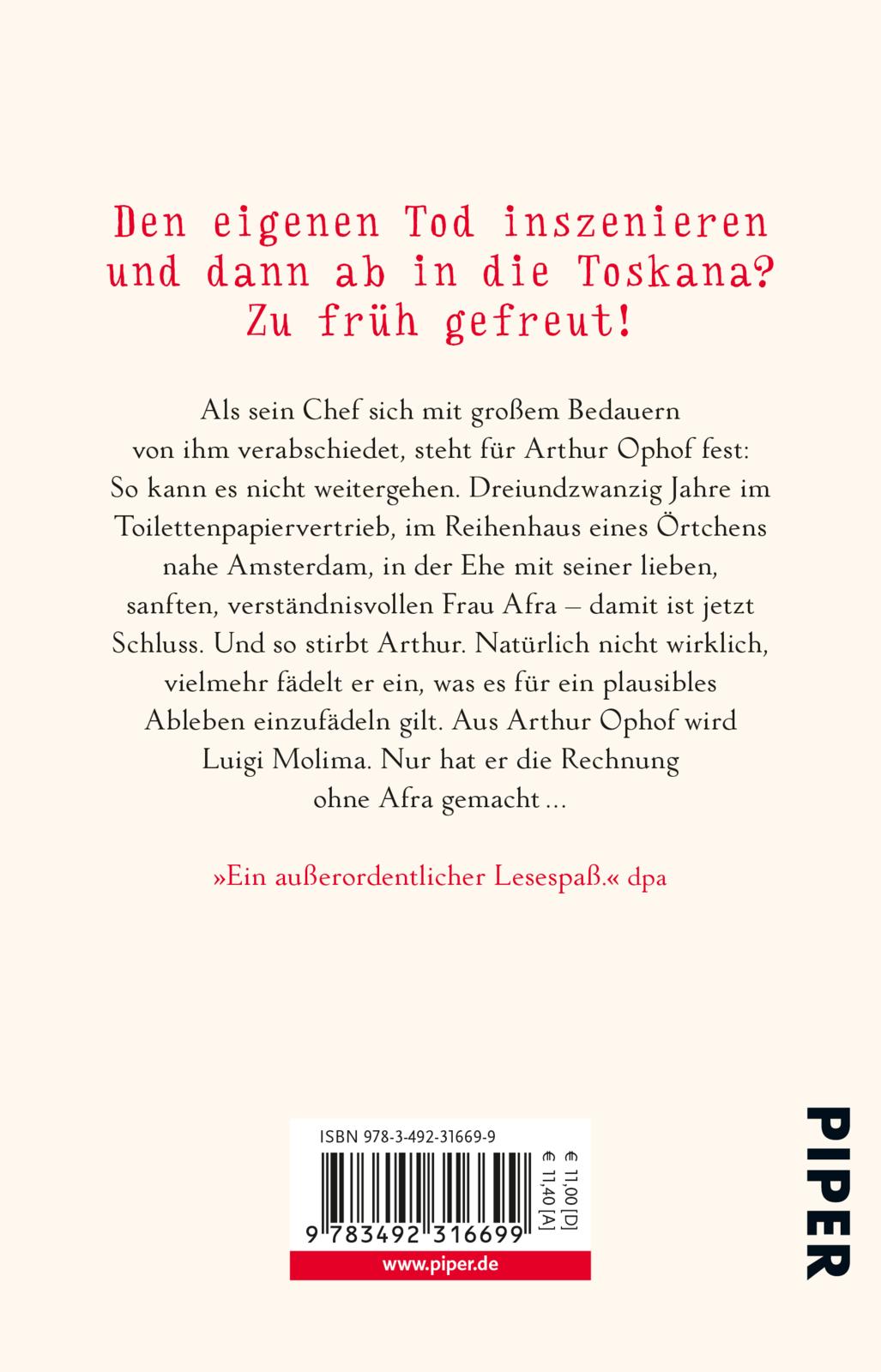 Rückseitencover Lieber Rotwein als tot sein