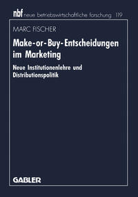 Vorderes Coverbild Make-or-Buy-Entscheidungen im Marketing