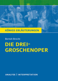 Vorderes Coverbild Die Dreigroschenoper von Bertolt Brecht.