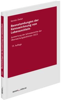 Vorderes Coverbild Beanstandungen der Kennzeichnung von Lebensmitteln