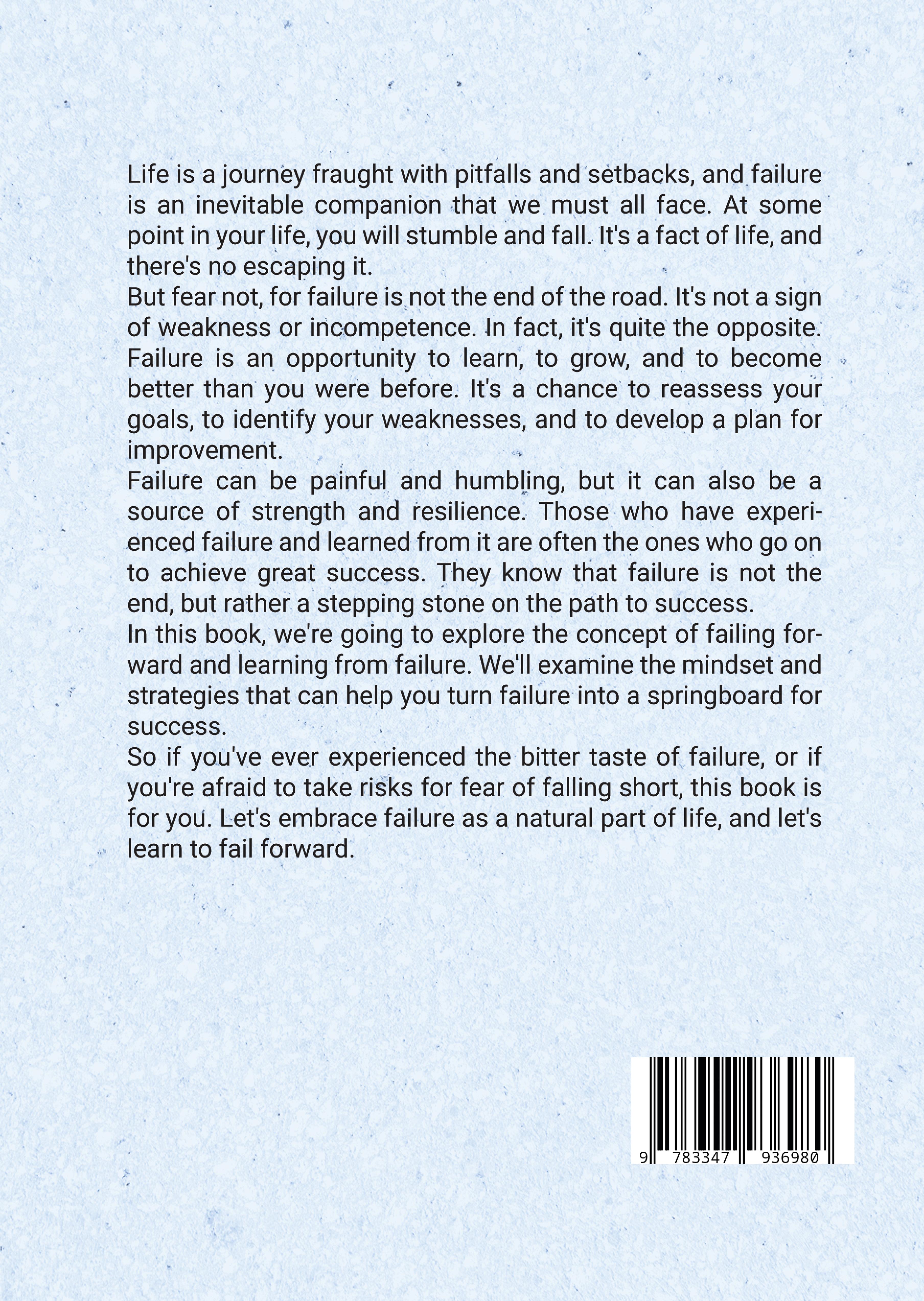 Rückseitencover Learning from failure