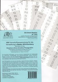 Vorderes Coverbild DürckheimRegister® VSV BADEN-WÜRTTEMBERG, für BOORBERG Verlag