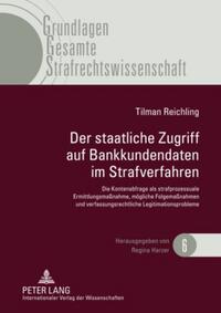 Vorderes Coverbild Der staatliche Zugriff auf Bankkundendaten im Strafverfahren
