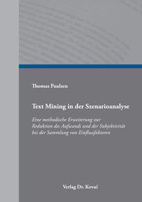 Vorderes Coverbild Text Mining in der Szenarioanalyse