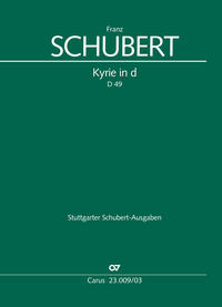 Vorderes Coverbild Kyrie für eine Messe in d (Klavierauszug)
