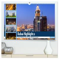 Vorderes Coverbild Dubai Highlights (hochwertiger Premium Wandkalender 2025 DIN A2 quer), Kunstdruck in Hochglanz