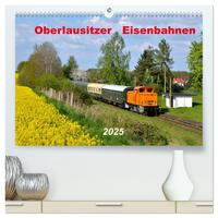 Vorderes Coverbild Oberlausitzer Eisenbahnen 2025 (hochwertiger Premium Wandkalender 2025 DIN A2 quer), Kunstdruck in Hochglanz