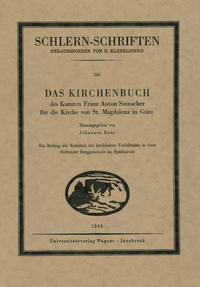Vorderes Coverbild Das Kirchenbuch des Kuraten Franz Anton Sinnacher für die Kirche St. Magdalena in Gsies