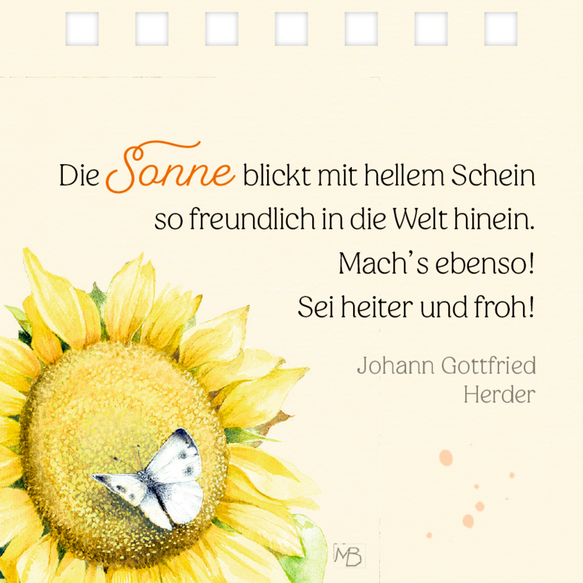 Beispielinhalt (Bild) Einfach nur so