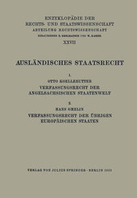 Vorderes Coverbild Ausländisches Staatsrecht