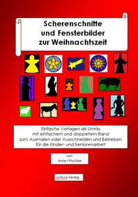 Vorderes Coverbild Scherenschnitte und Fensterbilder zur Weihnachtszeit.