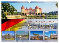Vorderes Coverbild Reise durch Deutschland - Sachsen (Wandkalender 2025 DIN A3 quer), CALVENDO Monatskalender