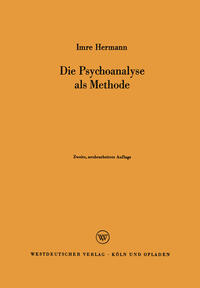 Vorderes Coverbild Die Psychoanalyse als Methode