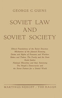 Vorderes Coverbild Soviet Law and Soviet Society