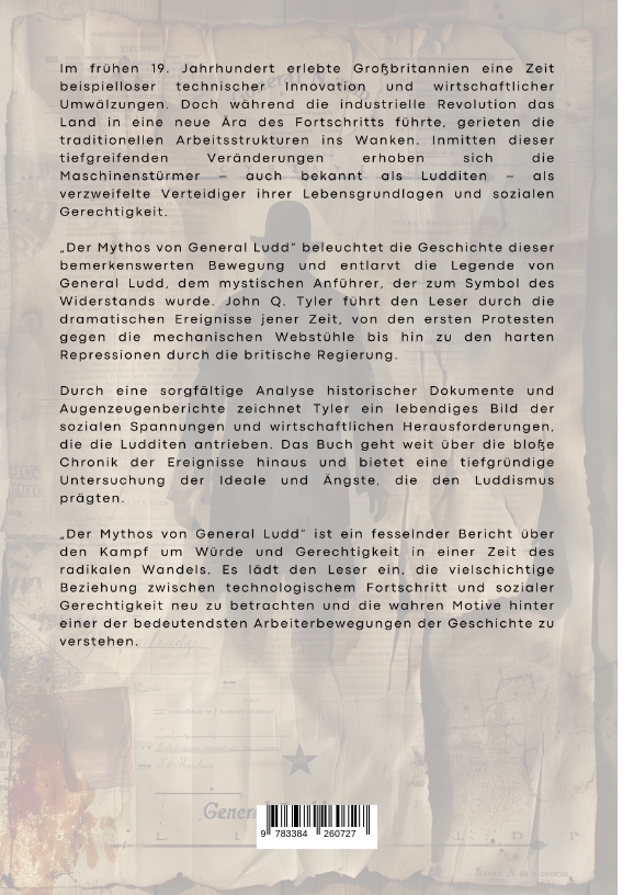Rückseitencover Der Mythos von General Ludd