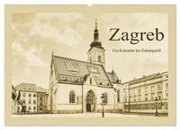 Vorderes Coverbild Zagreb – Ein Kalender im Zeitungsstil (Wandkalender 2025 DIN A2 quer), CALVENDO Monatskalender