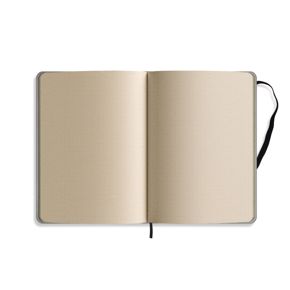 Bild für Serie matabooks – Nachhaltiges A5 Notizbuch/Tagebuch/Bullet Journal/Schreibheft/Notebook aus Süßgraspapier – Nari Farbe: Apricot Orange (punktiert)